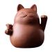 Chinese zisha tea pet maneki neko lucky wealth Rich for cat tea pet handmade purple clay for kungfu poison water tea tray tea tray accessories merh -colored