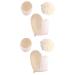 6 Pcs Shower Glove Bath Ball Glove Dead Skin Remover Sisal Bath Gloves Double Sided Exfoliating Glove 1 Count (Pack of 1)