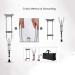 Crutches for Adults Underarm Crutches for Adjustable Crutches a Pair Underarm Crutches Lightweight Underarm Crutches Folding Anti-Skid Travel Walk Aluminum Crutches W - Buy Online on GoSupps.com
