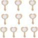 Buy Baosity Children's Birthday Princess Mirror Set - DIY Heart-Shaped Wooden Hand Mirrors for Party Decoration | 10 Pieces - Buy Online on GoSupps.com