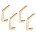Alipis 4pcs Rubber Wood Hook Wall Hook Storage Hanger Hanging Hook Household Products Japanese-Style
