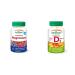 Jamieson Magnesium Gummies (Cranberry Grape Flavour) and Vitamin D3 1 000 IU Gummies (Orange Strawberry Lemon Flavour) | 60 Count Each