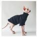 Sphynx Hairless Cat Turtleneck Sweater - Soft Cotton Pullover for Devon Rex, Cornish Rex, Bambino, Peterbald, Elf - Medium Black - Buy Online on GoSupps.com