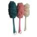 Hemoton 3pc Bath Sponge Sponges Wooden Long Handle Bath Flower Bath Ball Bath Rubbing Towel Shower Sponge Shower Ball Take a Bath Gauze