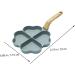 Zerodeko 1pc Omelet Pan Griddle for Electric Stovetop Ceramic Frying Pans Frying Cooker for Eggs Stovetop BBQ Nonstick Cookware Omelette Pan Plett Pan Bakeware Non Stick Bakelite - Buy Online on GoSupps.com