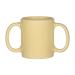 Dual Handle Mug (Double Grip Mug) to Aid Tremors, MICROWAVE SAFE, 11.83 US Fl. Oz. (350 Ml), BPA-FREE - Light Lemon Color