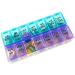 7-Day Pill Organizer Box with Snap Lids - Ideal for Larger Pills | International Shipping Available - Buy Online on GoSupps.com