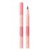Brow Pencil 2 Fork Tip Liquid Eyebrow Sweatproof - Eye-Catching Brow Quick Dry Make up for Teens Outdoor 01#