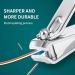 Nail Clipper with Stainless Steel Nail File and Toe Nail Scraper - Retractable File and Scraper - Silver Stainless Steel - 1 Piece - Buy Online on GoSupps.com