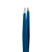 Rubis Classic Slanted Tweezers - Stainless Steel Precision Tool for Eyebrow and Hair Removal | Made in Switzerland | Blue - Buy Online on GoSupps.com