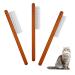 Cat Brush 3 Pcs Solid Wood Pet Comb Grooming Tool Dog Flea Comb Pet Combs Suitable for Cats Dogs Rabbits and Other Pets Grooming Long Hair Hair Cleaning and Flea Cleaning