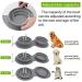 Foldable Travel Dog Bowls | Portable Silicone Food & Water Bowls for Dogs & Cats - Ideal for Medium to Large Pets - Buy Online on GoSupps.com