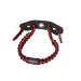 LEGEND 550 Paracord Bow Wrist Sling - Compound Bow Stabilizer & Hand Loop Carrier for Bow Hunting - Adjustable Wrist Strap with Durable Leather Yoke, Strong Metal Grommets - Archery Accessories & Gear Red - Black