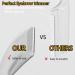 Eyebrow Trimmer Scissors with Comb Stainless Steel Eyebrow Razor Eyebrow Trimmer Eyelash Hair Scissors Beginner Make Up Tool for Men Women(White) - Buy Online on GoSupps.com