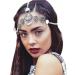 Gypsy Forehead Head Chain for Women and Girls Boho Party Jewelry Layering Head Jewelry (Gold)