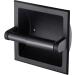 Recessed Toilet Paper Holder Wall Toilet Paper Holder Brushed Nickel Recessed Toilet Tissue Holder Includes Rear Mounting Bracket Black - Buy Online on GoSupps.com