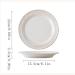 Serving Plates Ceramic Western Dish Dessert Dish Vintage Pattern Dining Plate Home Kitchen Restaurant Western Chinese Dining Plate Round White for Appetizer Dinner and Desserts (Size : CH) Small - Buy Online on GoSupps.com