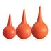Eastchem Laboratory Tool Red Rubber Squeeze Bulb Ear Syringe Ball,30ml,60ml,90ml 30ml+60ml+90ml
