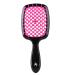 Comb Fluffy Shaped Comb Mesh Comb Wide Tooth Air Cushion Comb Massage Hair Brush Styling Tool Wide Tooth Comb (Color : Black Red)