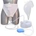 Male ICEMOB Self-Priming Urinal 2000Ml Male Urinal Bottles with Spill Proof Adjustable Urine Collector Wearable Urinal Bag for Home Camping Travel Breathable