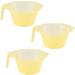 Lurrose 3pcs Hair Dye Bowl Mixing Kit - DIY Hair Colouring Tool in Yellow | Salon Quality Dying & Coloring Applicator - Buy Online on GoSupps.com