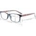 Eyekepper +1.50 Reading Glasses with Spring Hinges & Wood Look Arms - Crystal Clear Vision Black/Brown - Buy Online on GoSupps.com