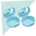 CIMAXIC 1 Set 2pcs portable powder container loose powder container makeup powder filling Packing box 6.1x6.1cm Blue - Buy Online on GoSupps.com