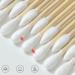 1000 Count Organic Bamboo Cotton Swabs | Biodegradable Wooden Buds for Ear | Plastic-Free Double Ear Sticks for Makeup & Cleaning | Pointy/Round Head | 1000 Pcs - Buy Online on GoSupps.com