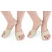 Shoe Mat 2pcs Sleeves Feet Valgus Big Splint Night -Size Women Socks for Beige Care Hallux Men Separators Thumb Breathable Unisex Day Bunion Protector Relief S Shoe Insoles As Shownx2pcs Sx2pcs