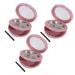 Healeved Healeved 3 Pieces Compact Powder Container Cosmetic Organizer Makeup Organizer Makeup Container Makeup Storage Box Makeup Case Refillable Eyeshadow Pallet Loose Powder Box Cosmetics Pink