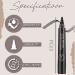 Materialm Magical Waterproof Brow Pen - 4 Tipped Microblading Eyebrow Pencil in Dark Brown - Buy Online on GoSupps.com