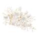DOITOOL Bridal Hair Comb Bride Wedding Zircon White