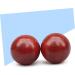 Gleavi 6 STK Wooden Massage Balls - Smooth Round Massage Rolls for Asian Meditation & Healthcare - Red Chinese Wellness Tool - Buy Online on GoSupps.com