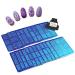 Finger fishing 20 pieces different designs nail art stamping plates flower series nail plate 8 x 6 cm nail art stencil + 1 piece of rectangular square white rubber stamp diy nail art platforms