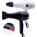 2000W Professional Hair Dryer Ionic Hair Dryers Salon Hairdryer With Diffuser Nozzles Set Fast Blow Dryer With 2 Speed 3 Heat Settings and Cool Shot Button Lightweight Suitable for Family Travel White - Buy Online on GoSupps.com