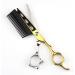 Hair Cutting Scissors 6 Inch Professional JP440c Steel Gold 2 in 1 Hair Scissors with Comb Haircut Barber Hair Cutting Shears Hairdressing Scissors - Buy Online on GoSupps.com