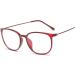 Koosufa Classic Retro Round Panto Glasses - Unisex Vintage Prescription-Free Frames with Case - Brown Nerd Glasses - Buy Online on GoSupps.com