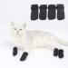 Hemoblo Cat Claw Covers - Breathable Mesh Scratch Protection 4 Pcs - Black Paw Caps for Fur Care & Bathing (10x9x0.5cm) - Buy Online on GoSupps.com