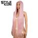 Style Icon 38â Super Long Straight Wigs Lace Front Wigs 6â Deeper Middle Part Lace Hairline Pink Wig (38"  PINK15) 38" PINK15 - Buy Online on GoSupps.com