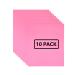 FUNKAKA HTV Heat Transfer Vinyl Bundle - 12" x 10" Pink HTV Vinyl, 10 Sheets Pink Iron on Vinyl(10 Sheets, Pink)