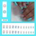 24pcs Glossy Square Press on Nails - Blue Green Butterfly Design | Medium Fake Acrylic Nails for Women - Full Cover Glue on Nail Art - Buy Online on GoSupps.com