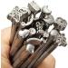 BANYOUR 20PCS Leather Stamping Set for DIY Saddle Making & Craft Stamps - Leather Carving Tools & Hammer - Buy Online on GoSupps.com