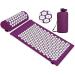 Acupressure set Acupressureatte pillows for soothing relaxation and massage relief from back pain head-neck pain stress and sleep disorders at home office or when traveling purple white