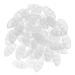 25 pairs of oval silicone nose pads for pressing in 15 mm transparent