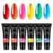Rosalind 6pcs/Lot Poly Nail Gel Kit Extension Builder Acrylic Art UV Gel Polish Manicure Set Hybrid Varnishes Semi Permanent - (Color: RE-6GELSTOOL-22)