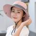 UPF 50+ Waterproof Pink Sun Hat for Women - Wide Brim UV Protection Bucket Boonie Hat - Buy Online on GoSupps.com
