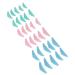 Silicone Eyelash Pads Reusable 5 Sizes 3 Colors Soft Flexible Design Effortless Curling Food Grade Material Multi Size Selection + Green + Blue Individuals Beauty