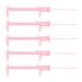 Eyebrow Shaping Stencil Ruler 10PCS Clear Scale Smooth Surface Eyebrow Measuring Ruler 150mm MultiPurpose for Home (Pink)