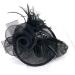 Large Black Headband Hat Fascinator Ladies Day Races Ascot - Buy Online on GoSupps.com