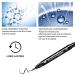 Mysense 6 Pcs Liquid Stamp Eyeliner Set - Waterproof Double-sided Seal Eye Liners for Women with Stencils - Black Flowers Heart Moon Star and Red Heart Star Design - Buy Online on GoSupps.com